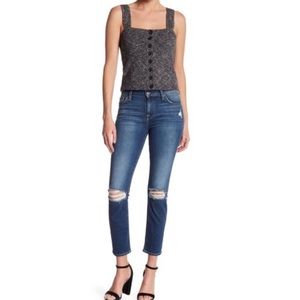 7 For All Mankind Roxanne “Distressed” Blue Jeans